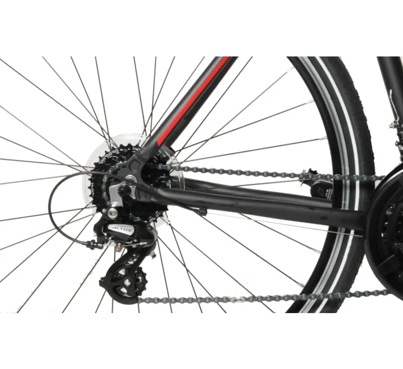 Ammaco Pathway X2 700c Sports Hybrid Bike Black-4